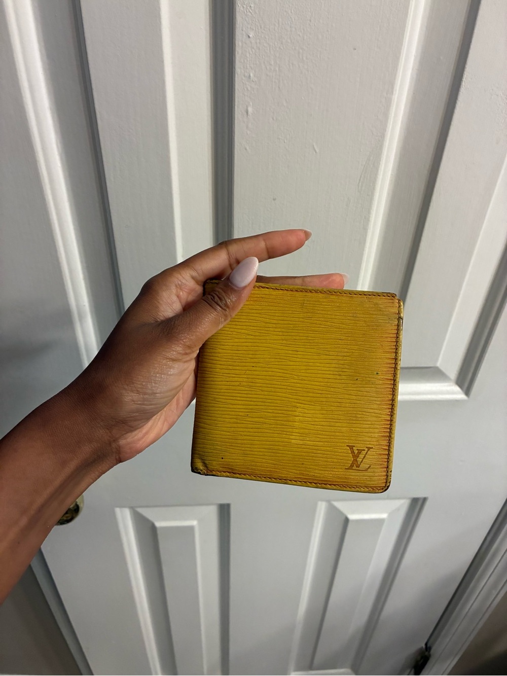Louis Vuitton Yellow Epi Leather Compact Wallet
